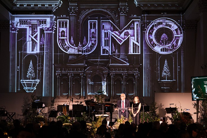 TUMO anniversary gala stage at Vibiana